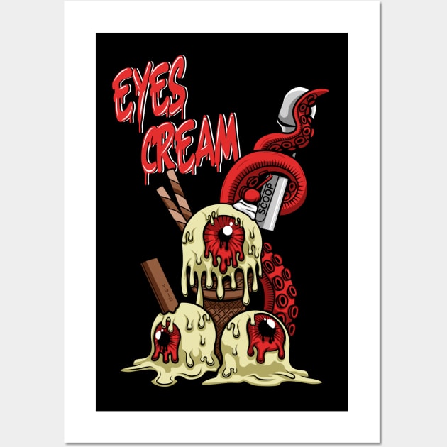 Eyes Cream Wall Art by VoidArtWear